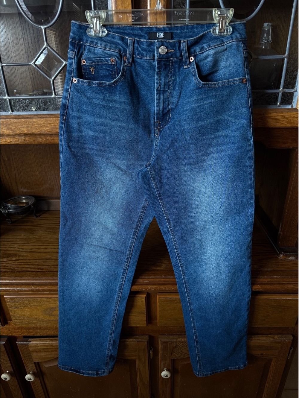 Frye Women’s Straight Leg Jeans Sz 4/27 Dark Wash Denim